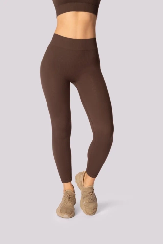 Gerippte Damenleggings Mona Caffe