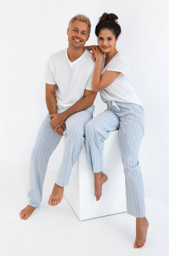 David Sensis Schlafanzug für Männer - Perle