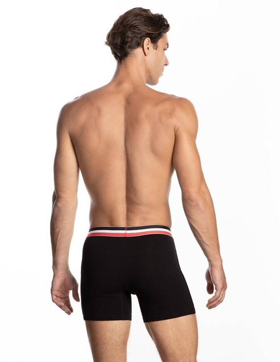 M-1052 SZG Herren Boxershorts Lama schwarz grau