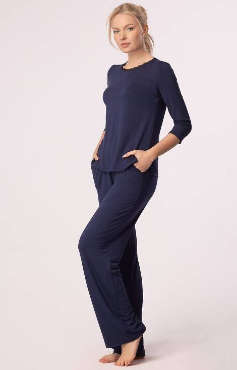 Margot Mix&Match Nipplex Pyjamahose – Marineblau