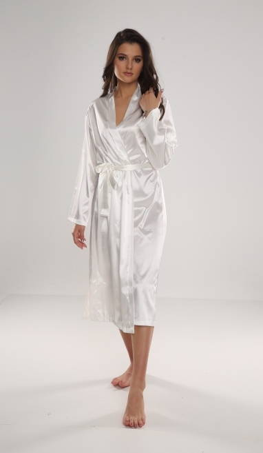 798 Klassischer Damenbademantel Forex - Perle