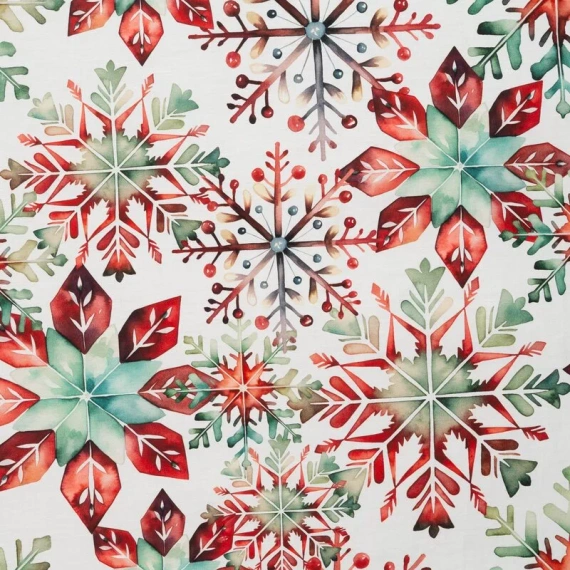 Weihnachtsbettwäsche Elsa Eurofirany beige 100% Baumwolle mit Reißverschluss