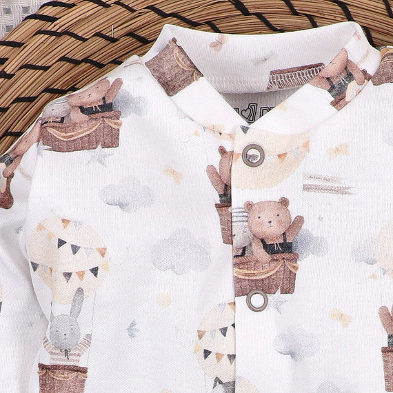 Nini Baby-Jäckchen 100% Balloon Friends Bio-Baumwolle – Hergestellt in Polen