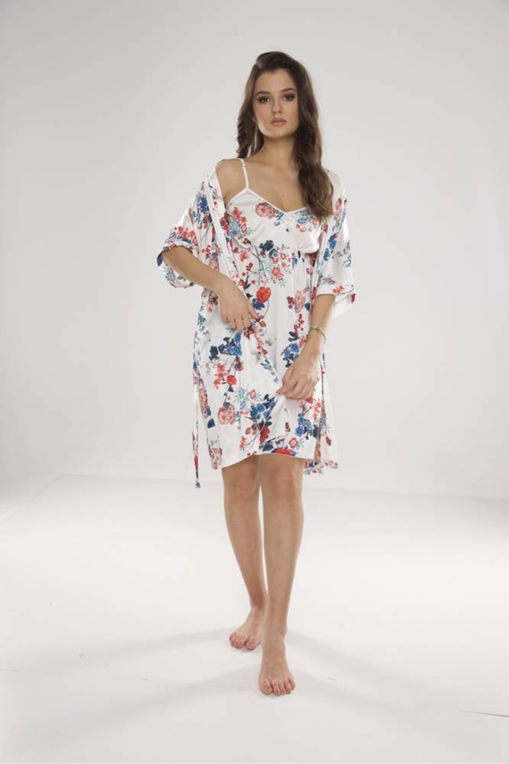 636 Lurdes Damenhemd De Lafense - ecru-rot