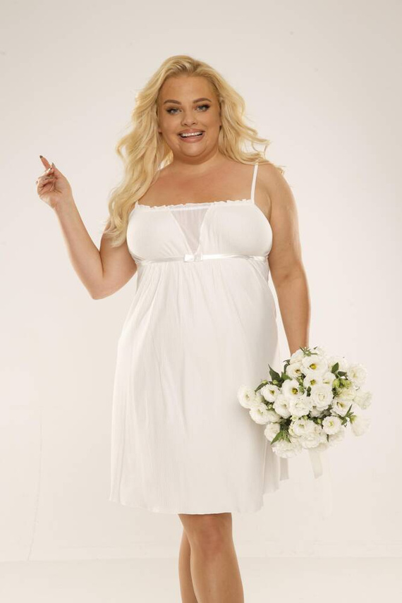 691 Freya Forex trägerloses Nachthemd - ecru