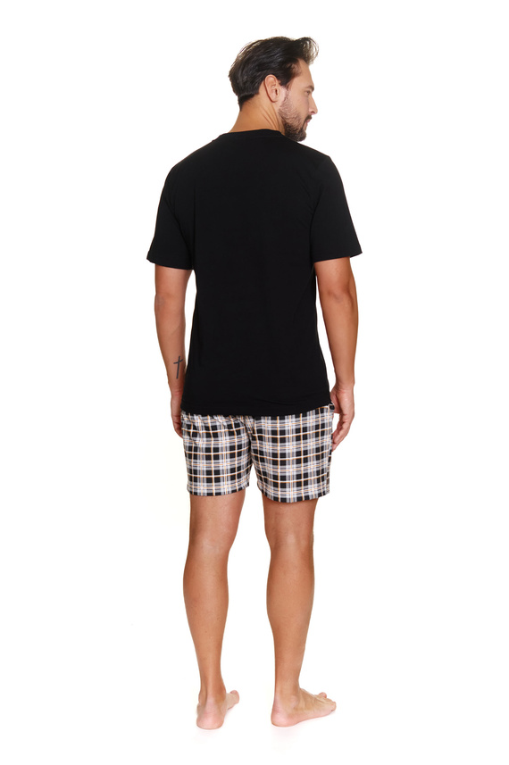 7231 Doctor Nap Herren-Pyjama – schwarz