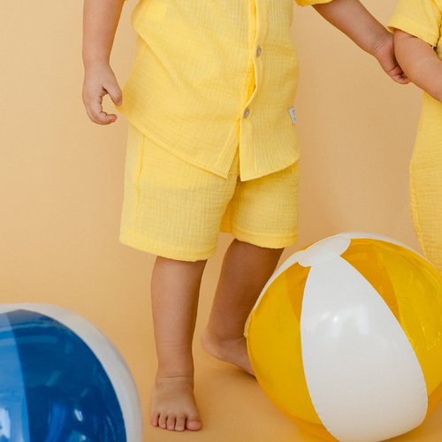 Elephant Eevi Musselin-Shorts – gelb