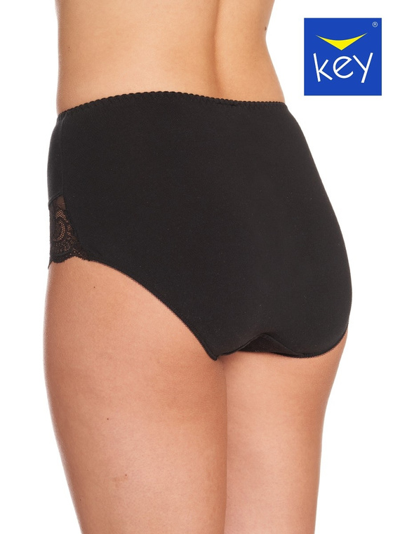 Damen Slips Key LPF 111 aus Baumwolle mit Spitze und Komfortschnitt