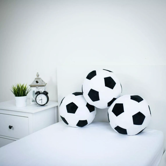 3D-Fußball-Kissen Jerry Fabrics 30 cm, weiches Fußballkissen JF24