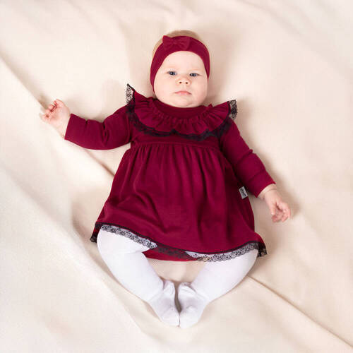 163176 Nicol Kleid-Body „Magic of Christmas“ – Burgunderrot