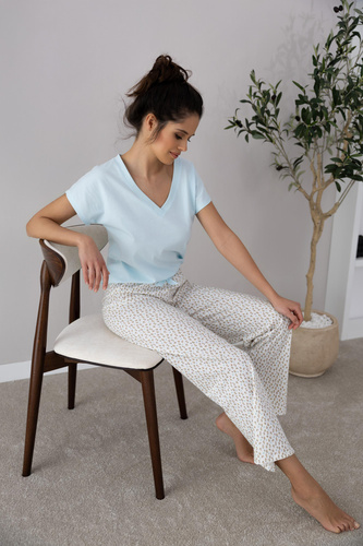 Kira Sensis Damenpyjama – Minze