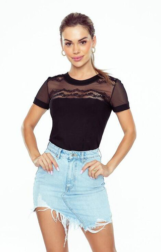 Luca Eldar Damenbluse - Schwarz