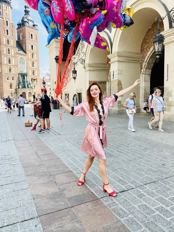 929 Kleoree Damenbademantel De Lafense - rosa