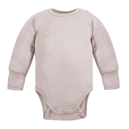 Merino-Body aus Eevi-Merinowolle – Beige