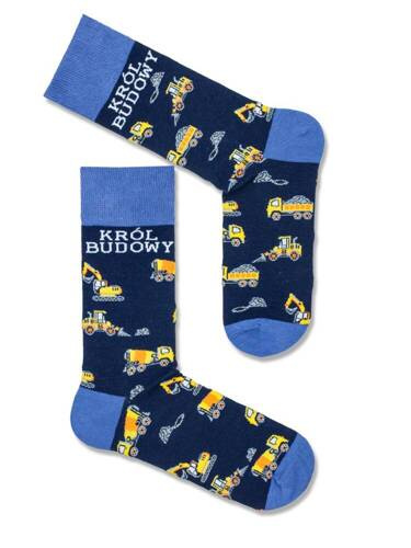 0125-061 Construction King Milena Herrensocken – Marineblau