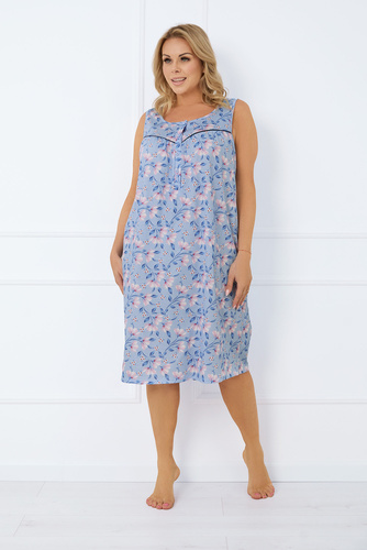 Facelia ungeknöpftes Nachthemd, breiter Träger Italian Fashion - Druck