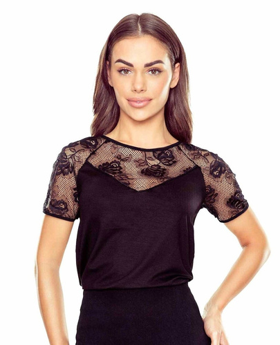 Elegante Damenbluse Ursa Eldar | Spitzen-Details, elastische Viskose | Perfekt für jeden Anlass