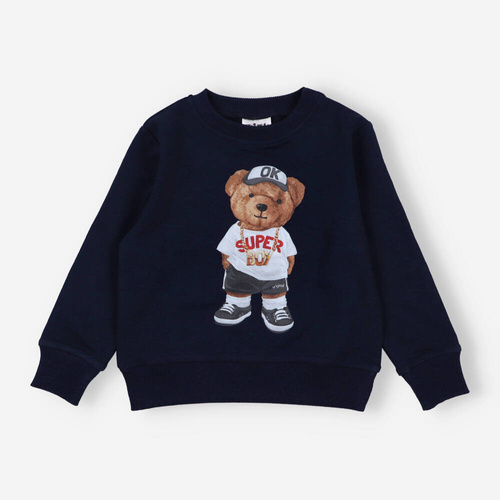 AST-0010/GRA Nini-Trainings-Sweatshirt für Jungen, Marineblau