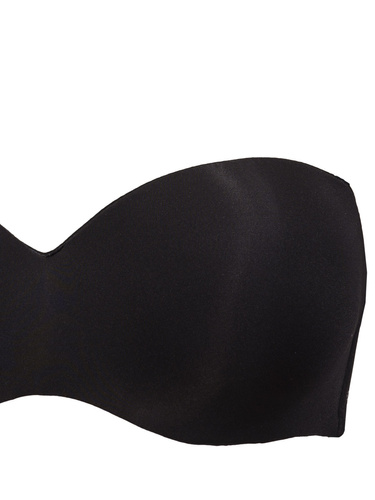 1580 Fantastischer Push-up-BH – Bandeau, Sielei-Mikrofaser, schwarz