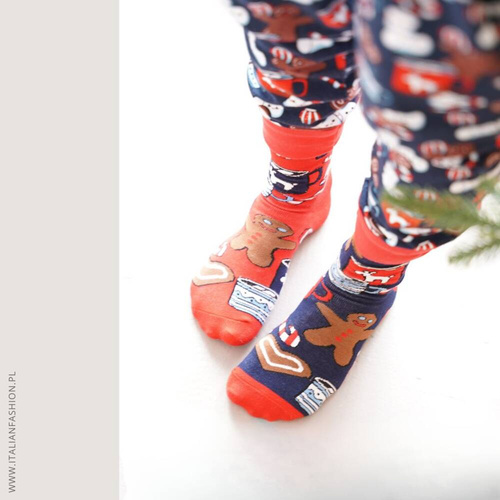 S162D Cookies Lange Socken Italienische Mode