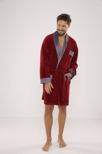 772 Bonjour forex Bademantel für Herren - kastanienbraun