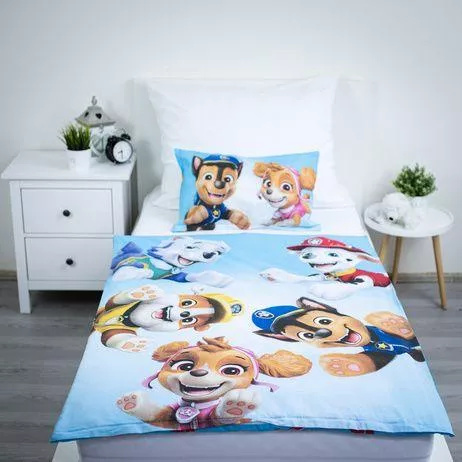 Jerry Fabrics Baumwoll-Bettwäsche Paw Patrol PP650 100x135 40x60 Baumwolle