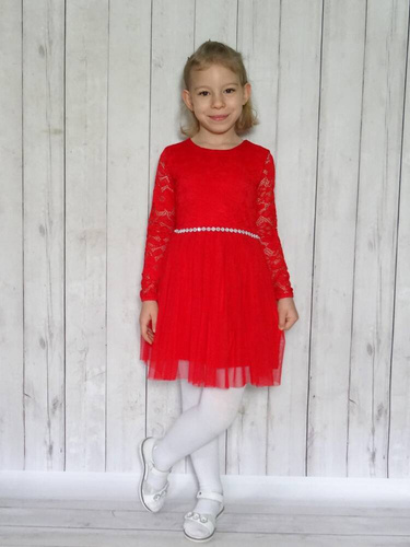 Angel II Bambarillo Langarmkleid, rot