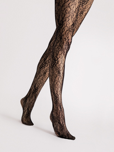 Strumpfhose Fiore Valeria G6133 20 den Blumenmuster matt elegant