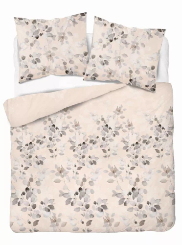 5084 B Home Satin Satin-Bettwäsche, cremefarbene Detexpol-Zweige