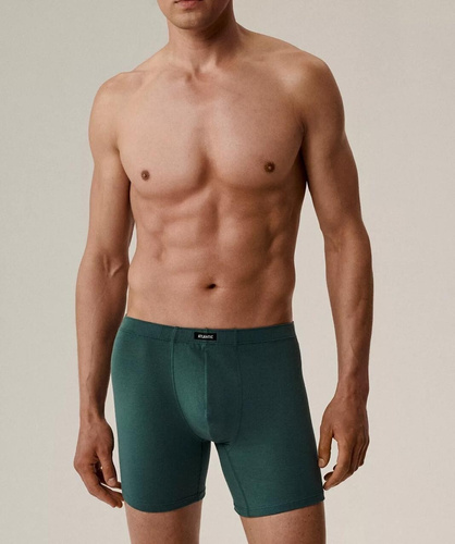 Atlantic Herren Boxershorts 2MH-173 Grün/Marineblau - Slim Fit, Baumwolle, 2er-Pack