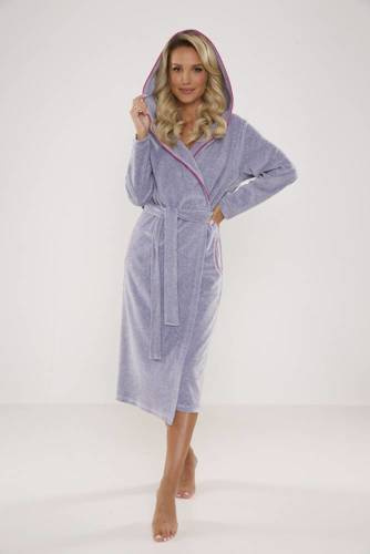 664 Lydie Damenbademantel Forex - hell meliert