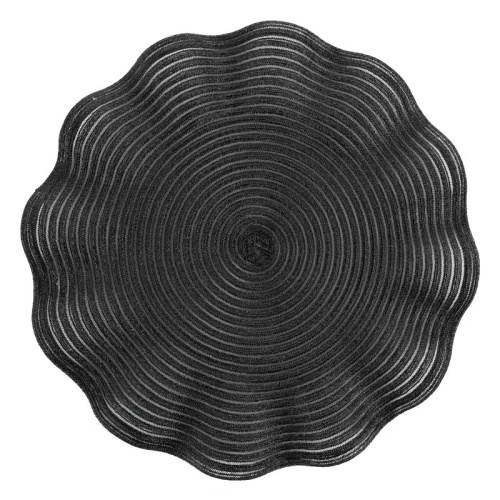 Eurofirany Tischset elegante Platzmatte unter Teller Glamour Stil June black