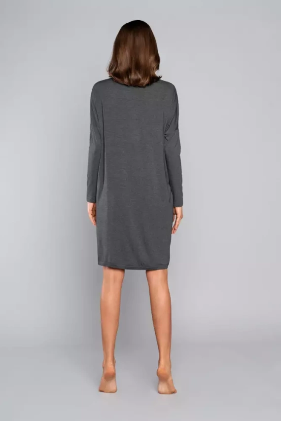 Tirana Damen- und Umstands-Tunika Italienische Mode - navy blau 