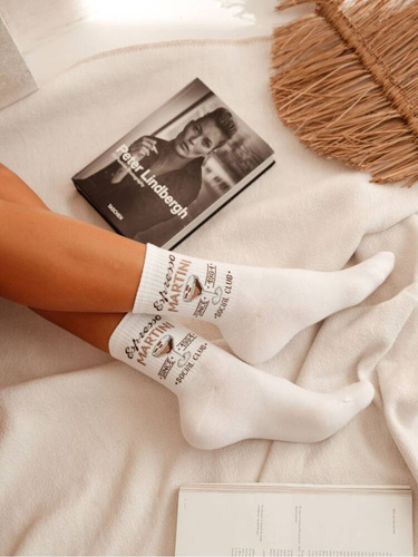 0200-156 Espresso Martini Milena Damensocken – weiß
