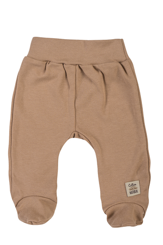 08253L „Unitone Latte“ Beigefarbener Baby-Schlafanzug von Makoma