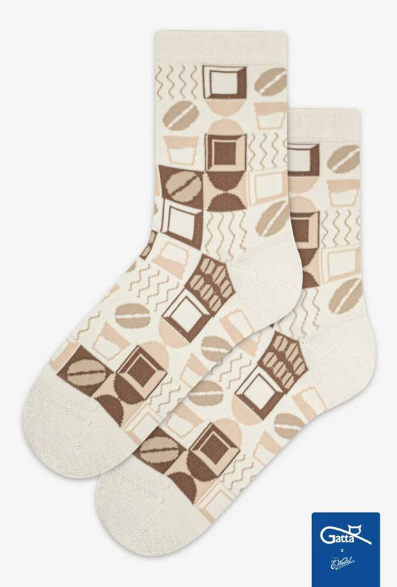 U04.WED Wedel Unisex Gatta Socken - weiß choco 03/14E