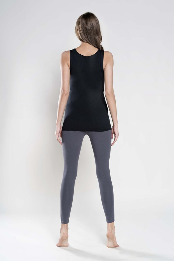 Damen T-Shirt Ewelina breiter Träger Italienische Mode- schwarz