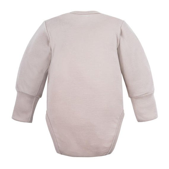 Merino-Body aus Eevi-Merinowolle – Beige