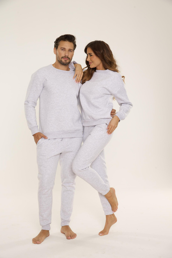 813 Indigo Herren-Trainingsanzug von De Lafense - leicht meliert