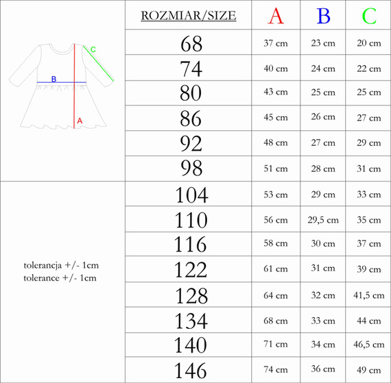 212169 Tola Mädchenkleid Nicol – 100 % Baumwolle, lange Ärmel, Rüschen, polnische Produktion