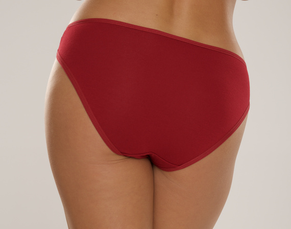004 Limited Damen-Höschen De Lafense - klassisch, niedrige Leibhöhe, Viskose - bordeauxrot