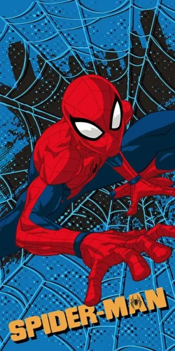 Spider-Man Blaues Strandtuch für den Strand, Schwimmbad Jerry Jabrics