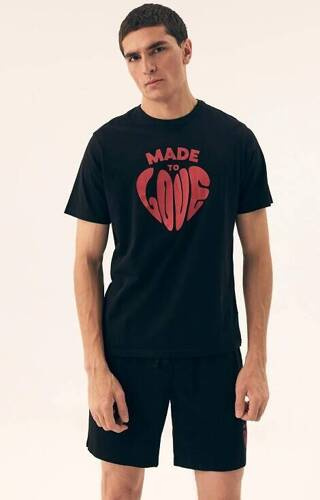 42777 Sierra Herren-Pyjama Core Henderson - schwarz