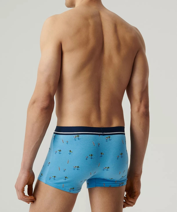 3MH-213 Herren Boxershorts 3er-Pack Atlantikblau