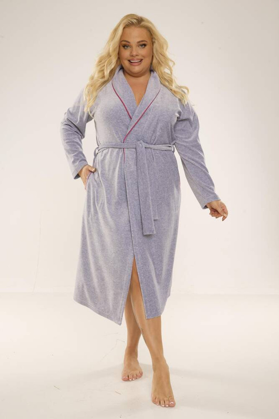 389 / 390 Lydie Damen-Morgenmantel Forex - hell meliert