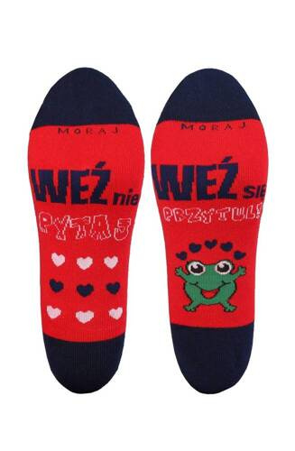 CSL200-904 Damen-/Herrenstiefeletten Moraj-Aufschriften - rot 03