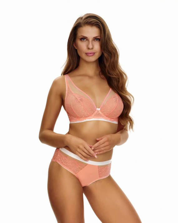 2450 Lupoline-pfirsichfarbener weicher Bralette-BH