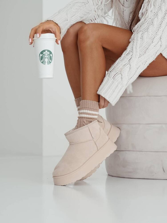 1542-001 Braid Milena Damensocken – Beige