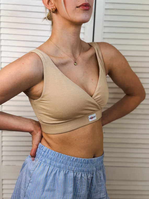 Milk&Love Mombri Klasyk wasserdichter Still-BH beige