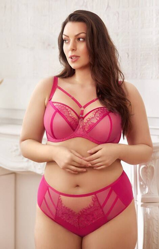 K 496 Paradiesischer Soft-BH Gorsenia - Amaranth